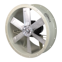 ATX-THT buisvormige axiaalventilator voor rookafvoer (F300/F400)